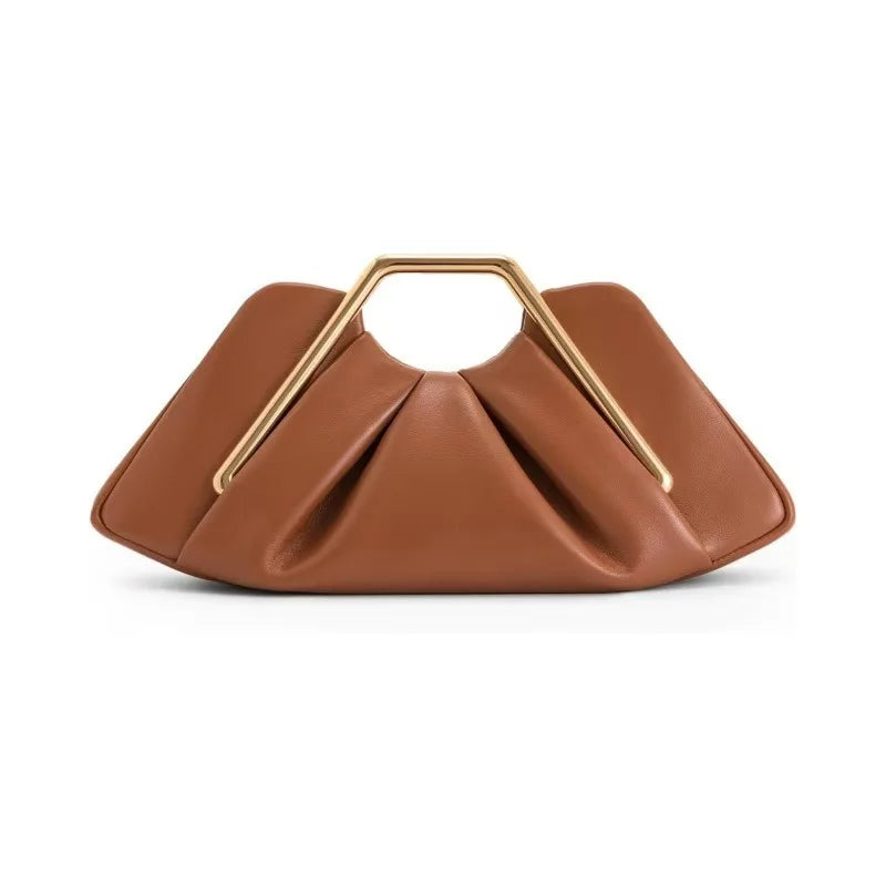 Sac Cloud Cuir Souple Marron — Sac Hobo Crossbody Luxe Femme