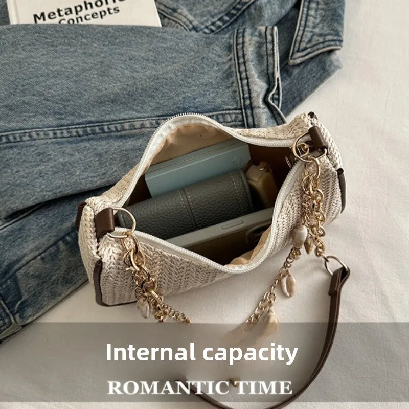 Sac Bandoulière Nylon Léger — Petit Sac Épaule Femme Casual Printemps