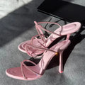 Sandales Talon Fin Sexy Femme 2025 — Bout Ouvert Brides Fines Soirée & Casual