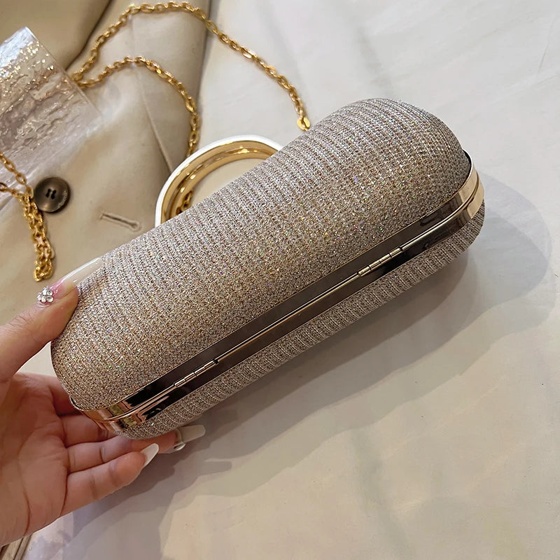 Pochette Soirée Bouton Élégante — Petit Sac Femme Tendance 2026