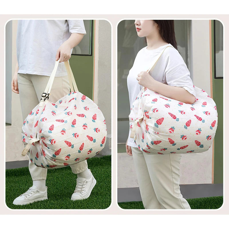 Sac Shopping Pliable Imperméable — Tote Bag Grande Capacité Plage & Courses
