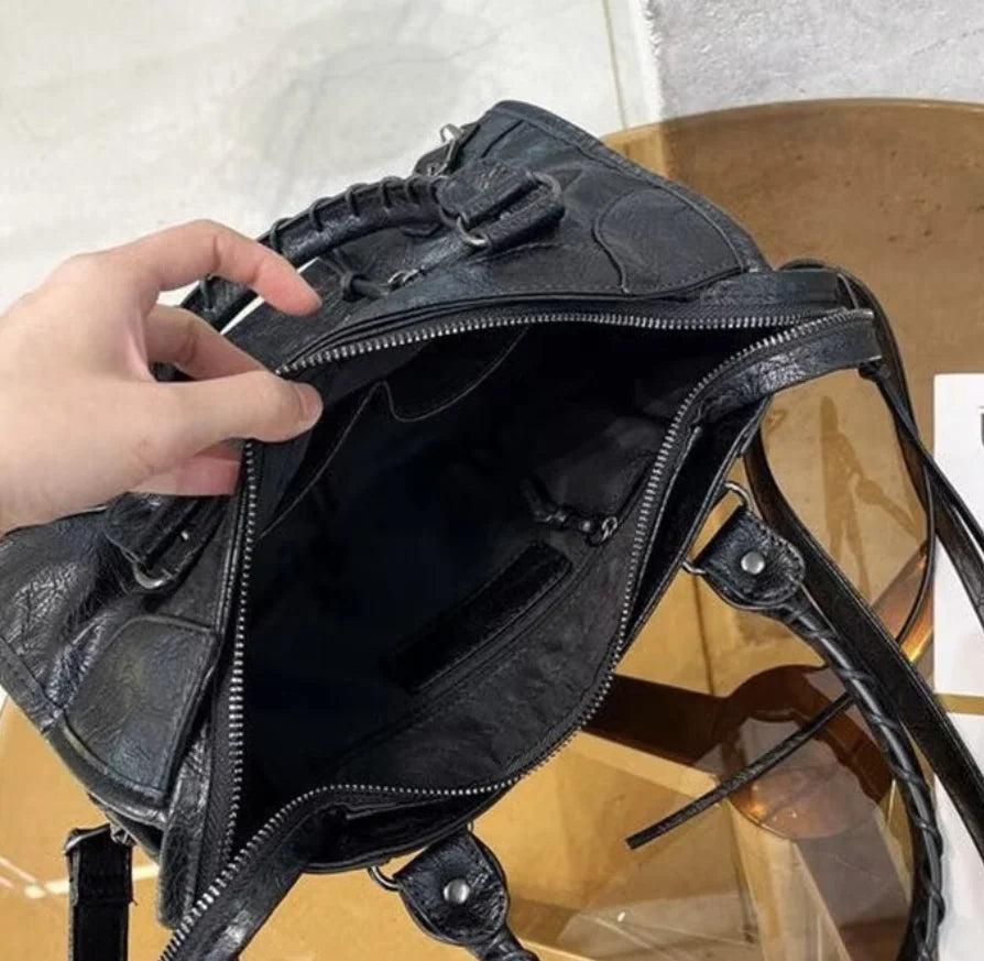 Sac À Main Grande Capacité 2026 — Sac Bandoulière & Hobo Femme Style Moto