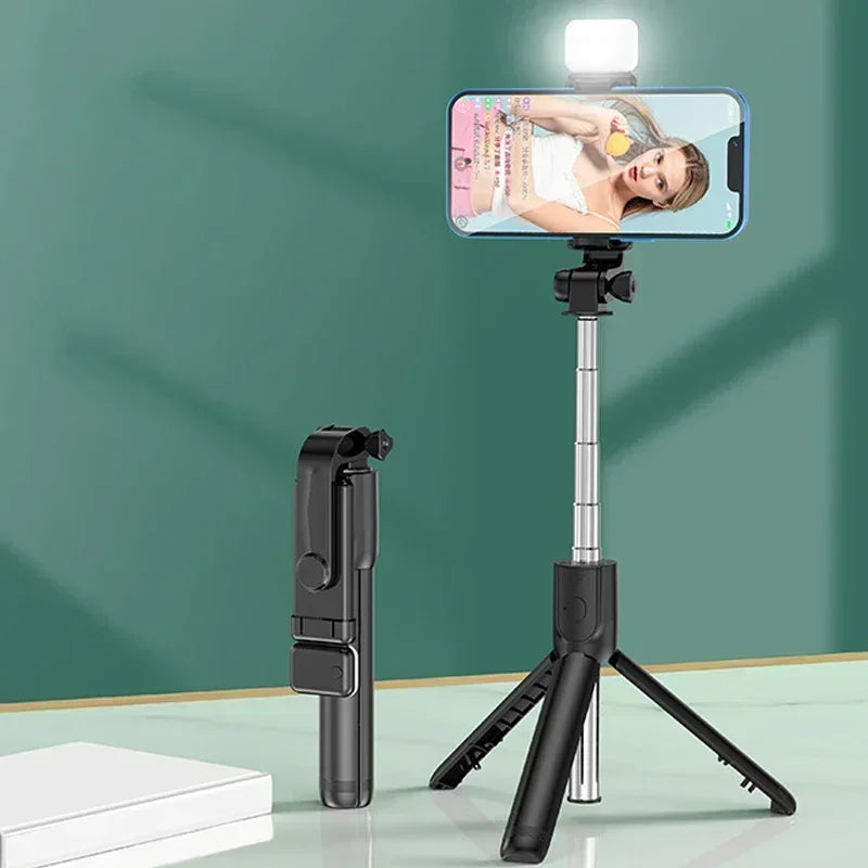 Perche à Selfie Télescopique Trépied Bluetooth 700mm — Télécommande Sans Fil