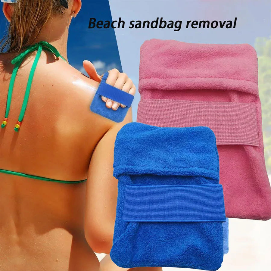 Sac & Gants Anti-Sable pour la Plage — Brosse Portable Camping & Vacances