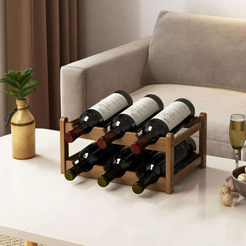 Casier à Vin en Bambou – Présentoir Bouteilles Design à Assembler