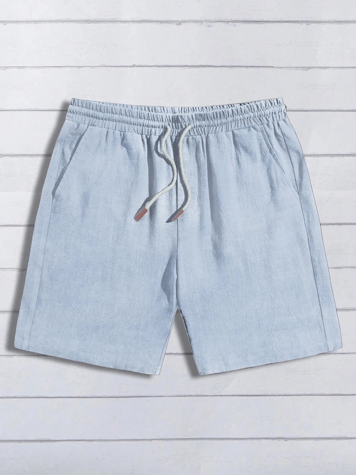 Short en Lin pour Homme – Coupe Ample, Style Casual, Respirant