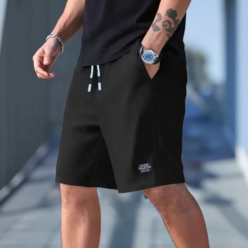 Short Homme Casual Plage Sport — Tissu Texturé Respirant