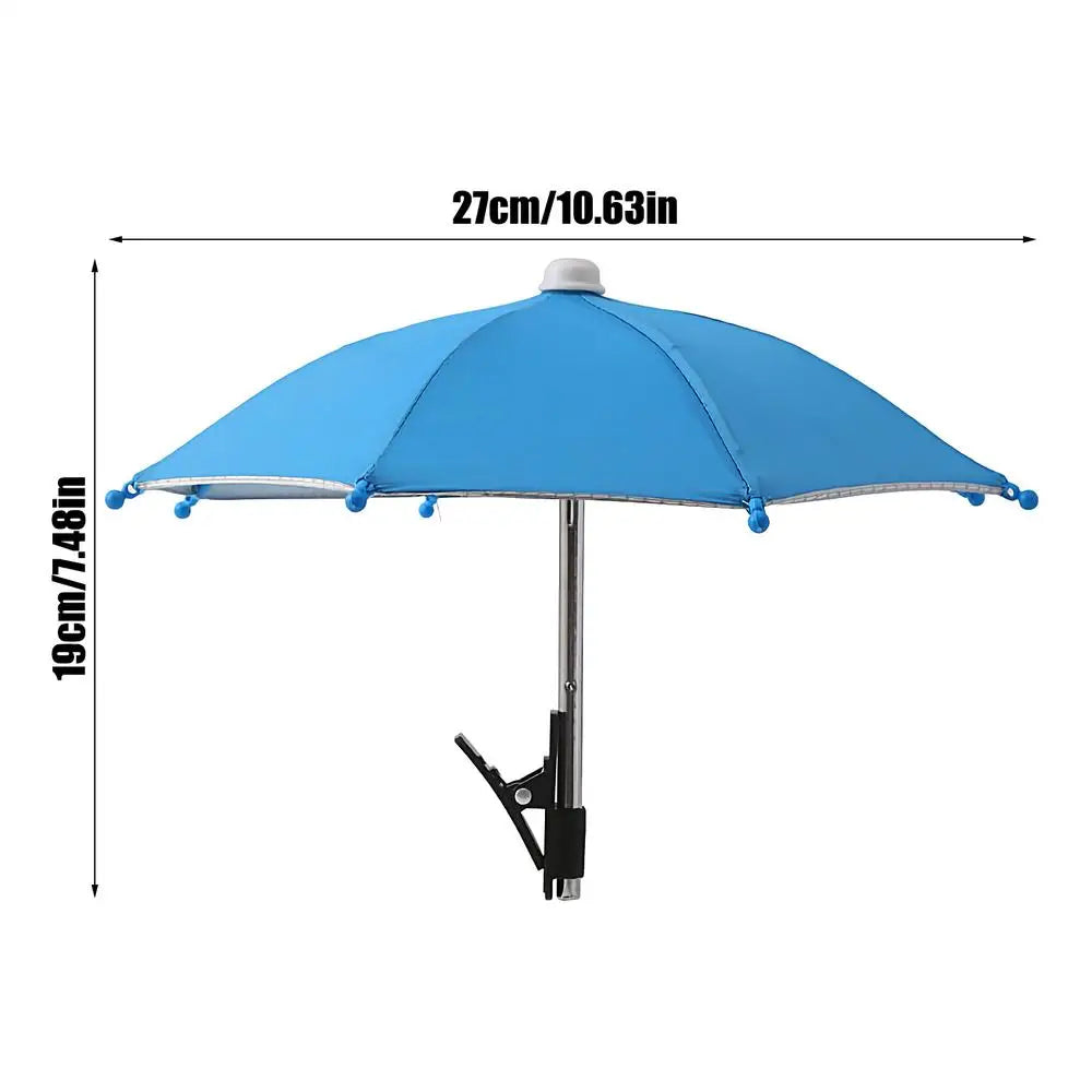 Mini Parasol pour Smartphone avec Clip — Anti-UV & Anti-Reflets