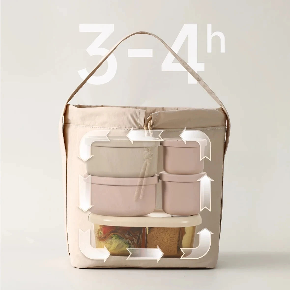 Sac Lunch Isotherme Portable Grande Capacité — Sac Repas Femme Bureau Étudiant