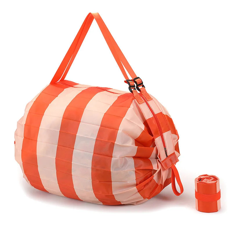 Sac Shopping Pliable Grande Capacité — Tote Bag Nylon Multifonction Plage & Voyage
