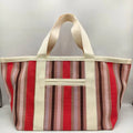 Sac Cabas Rayé Été — Tote Bag Nylon Grande Capacité Multi-Poches Réutilisable