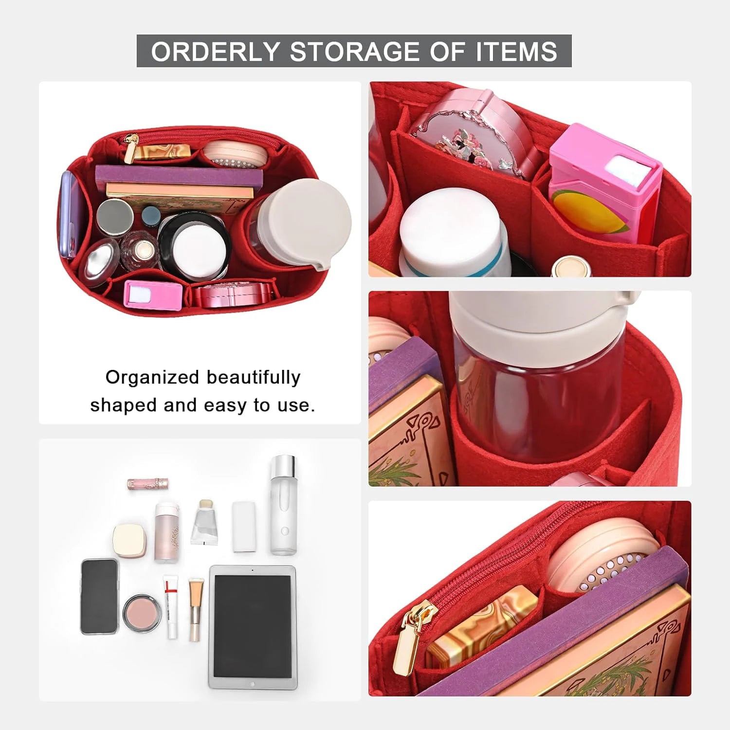 Organisateur de Sac en Feutre — Insert pour Speedy 25/30/35 & Neverfull