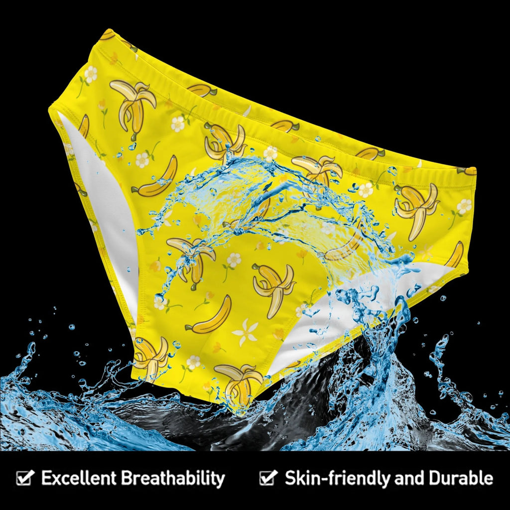 Slip de Bain Homme Motif Banane – Léger, Confortable & Fun