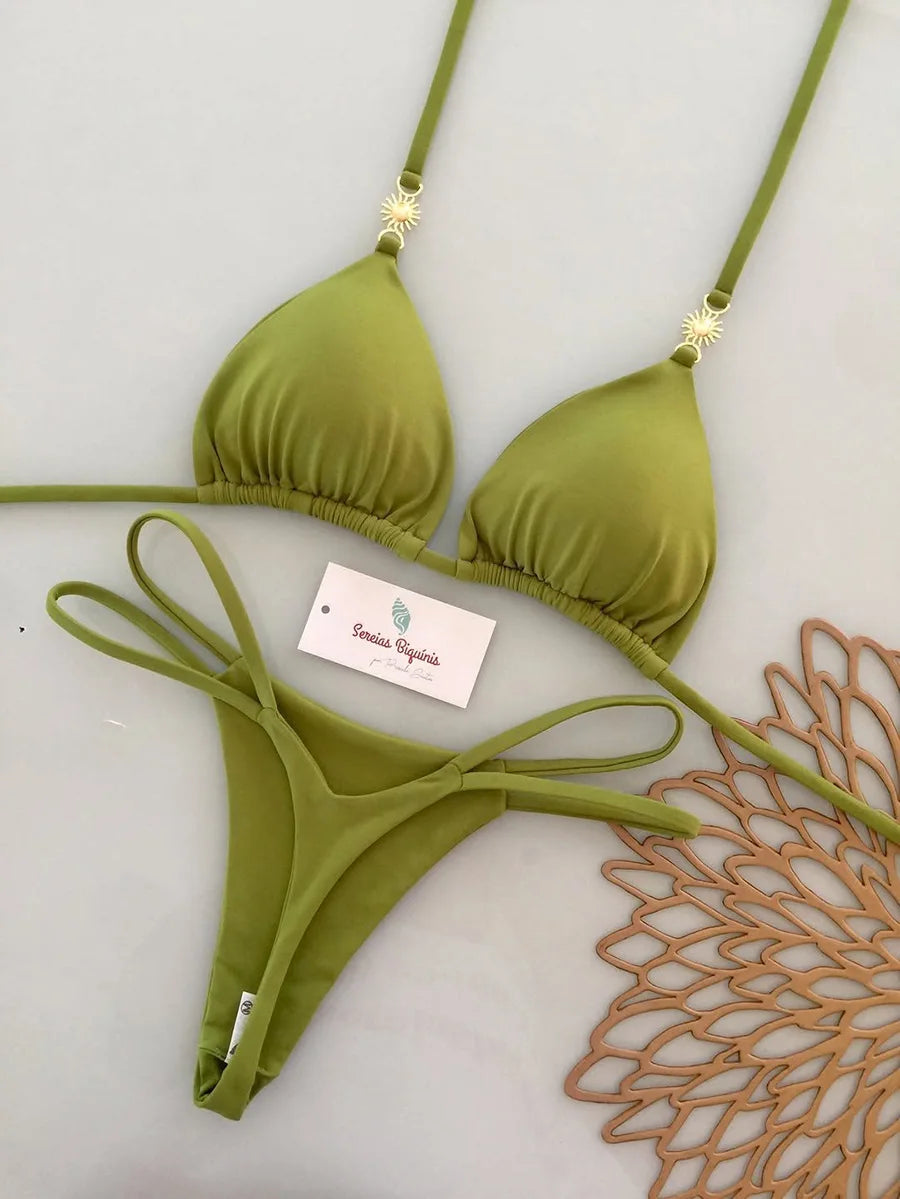 Micro Bikini Push-Up Floral 2026 — Deux Pièces Femme