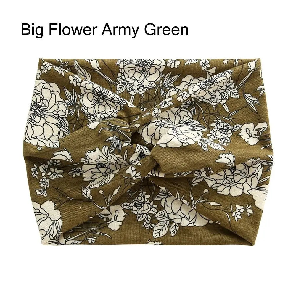 Bandeau Cheveux Torsadé Extra Large — Style Boho, 28 Coloris