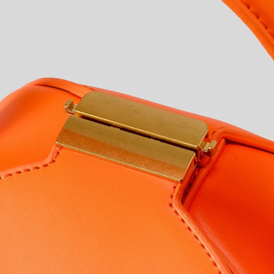 Sac Box Semi-Circulaire — Sac À Main Cuir Vegan PU Femme Forme Originale