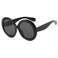 Lunettes de Soleil Rondes Oversize — Grande Monture Acétate, UV400, Style Luxe Unisexe, 9 Coloris