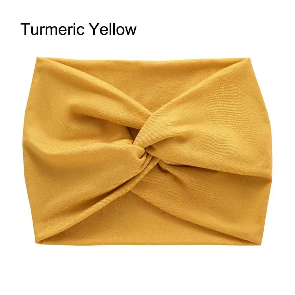 Bandeau Cheveux Torsadé Extra Large — Style Boho, 28 Coloris