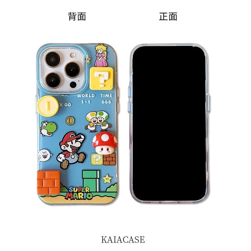 Coque Rigide Acrylique Blanche Motif Jouet 3D Cartoon — iPhone 7 à 17 Pro Max