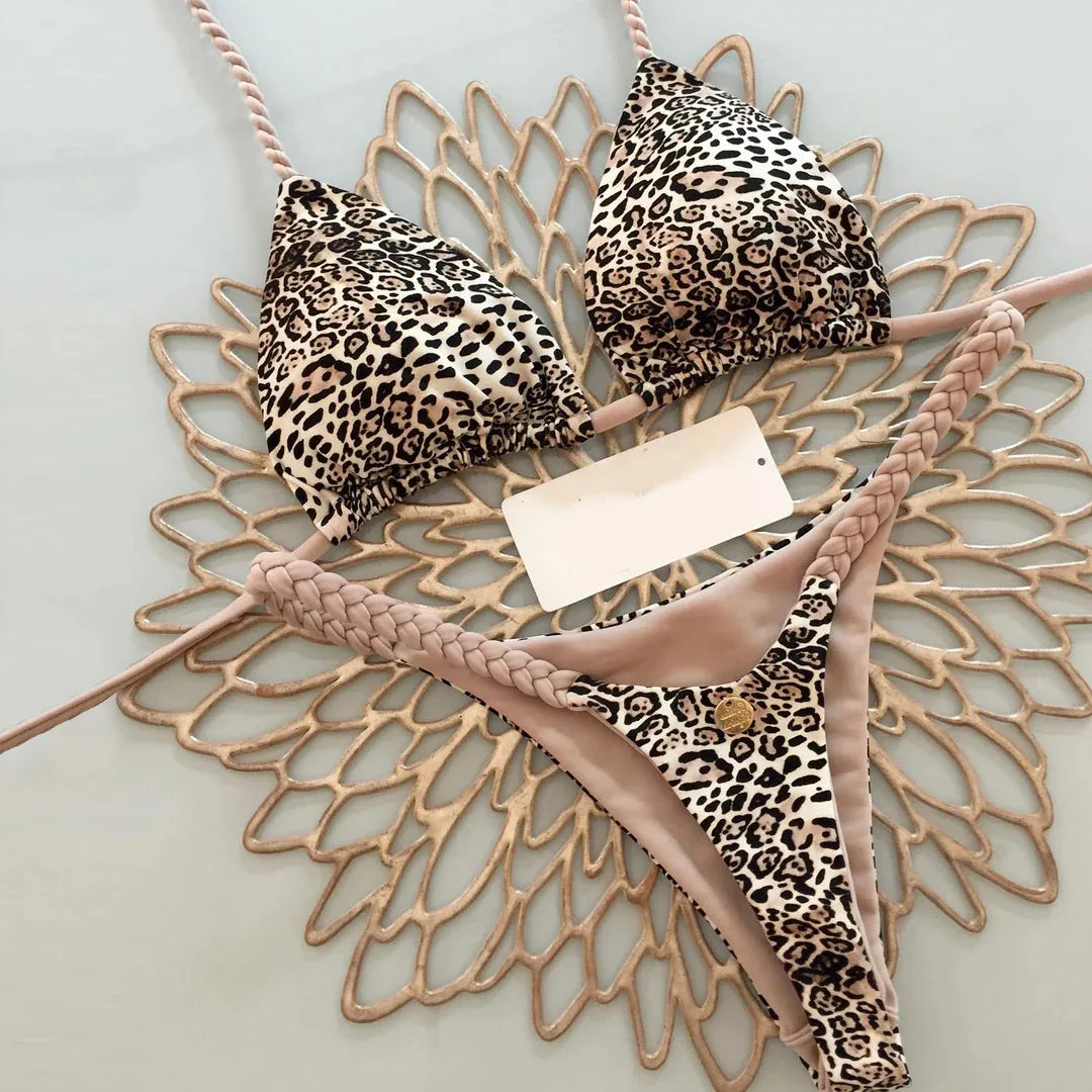 Bikini Femme Imprimé — Bas G-String & Plage
