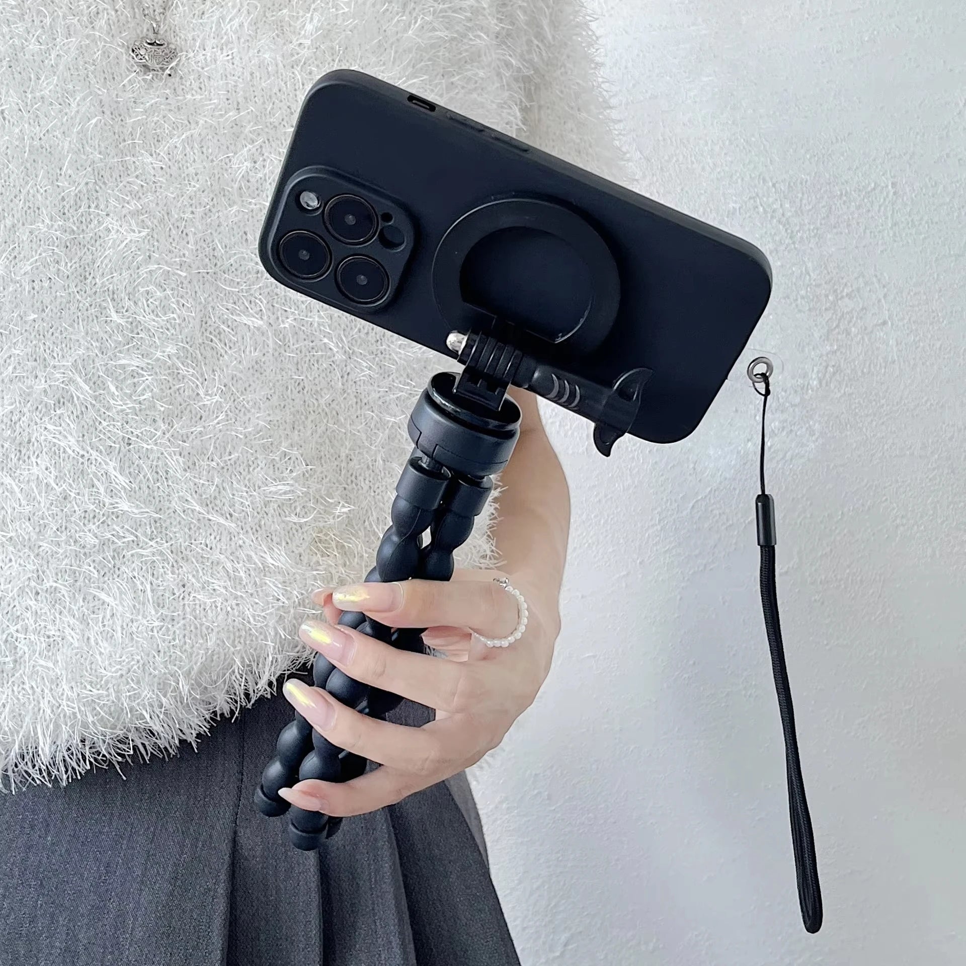 Trépied Magnétique MagSafe Poulpe Mini — Flexible, Universel, Selfies & Vidéos