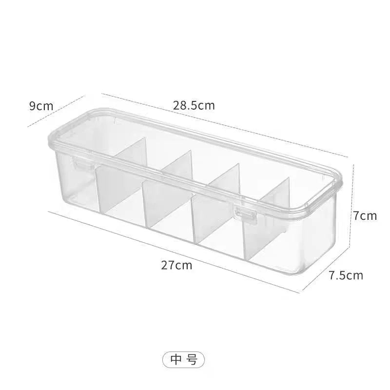 Boîte de Rangement Transparente pour Câbles — Organiseur avec Couvercle Anti-poussière