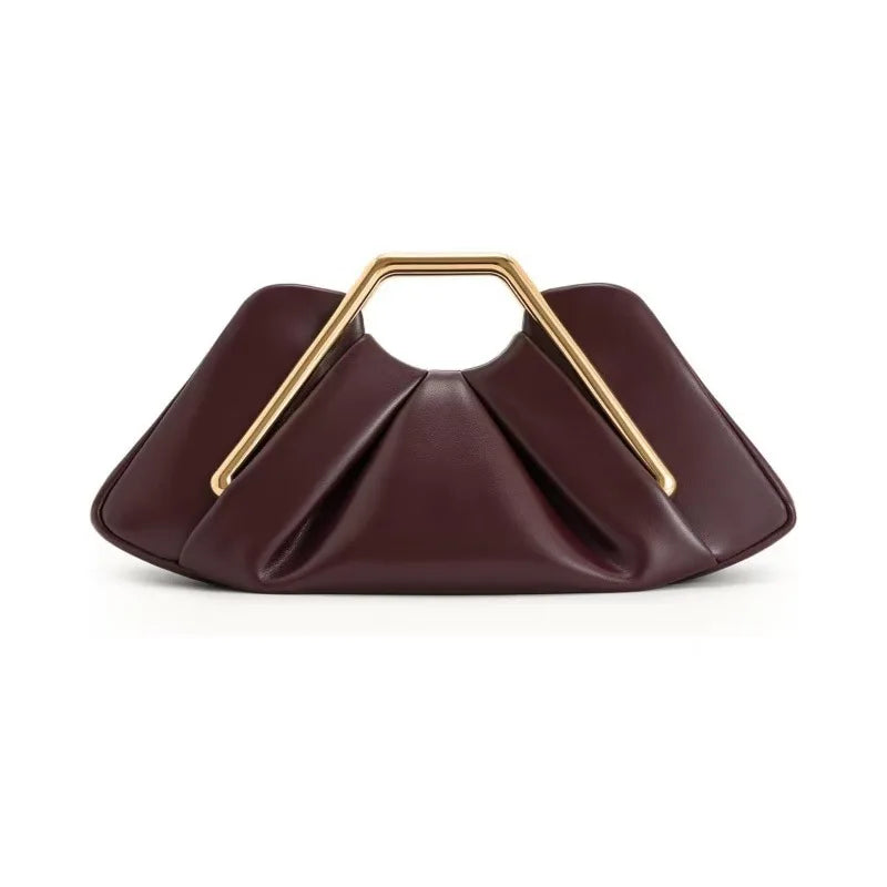 Sac Cloud Cuir Souple Marron — Sac Hobo Crossbody Luxe Femme