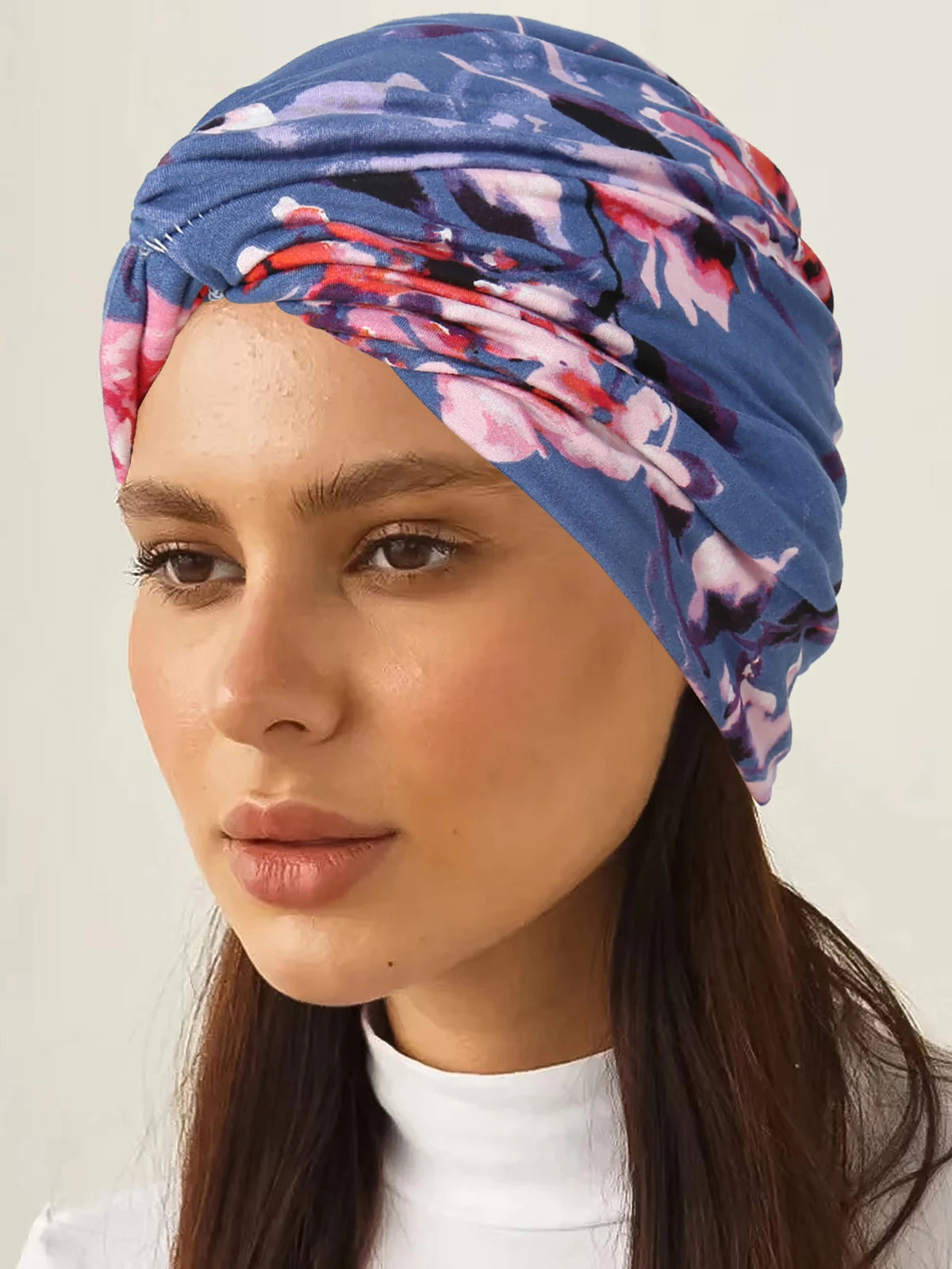 Turban Hijab Léopard Élastique Respirant — Bonnet Chimio Femme 2024