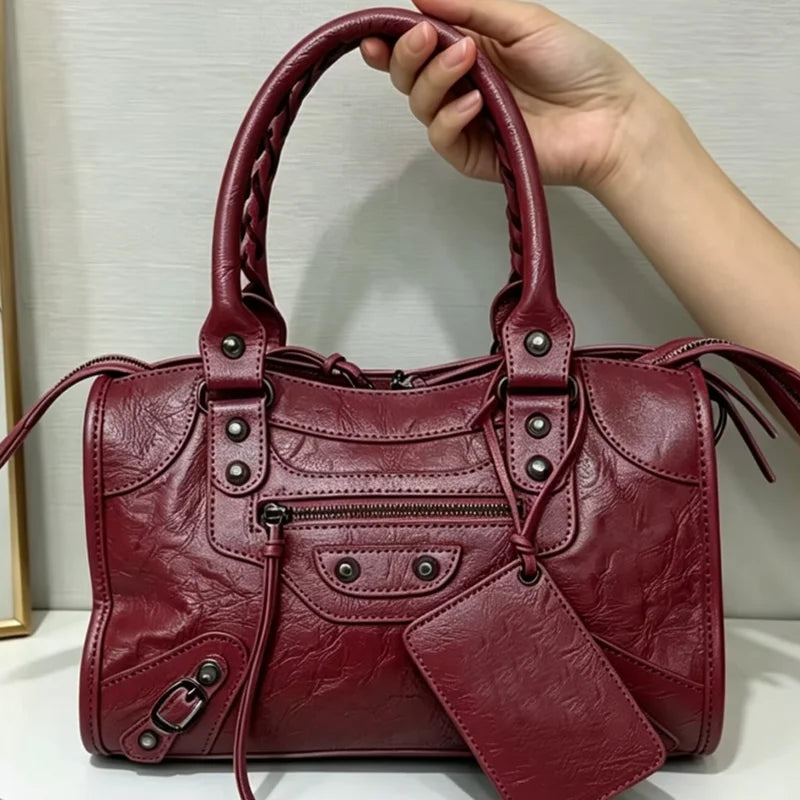 Sac À Main Grande Capacité 2026 — Sac Bandoulière & Hobo Femme Style Moto