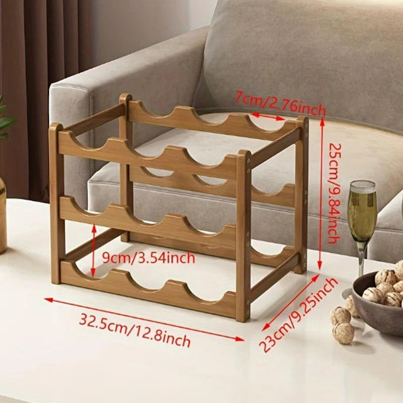 Casier à Vin en Bambou – Présentoir Bouteilles Design à Assembler