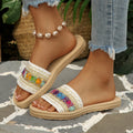 Mules Bohème Femme Été — Sandales À Franges Grande Taille Plage