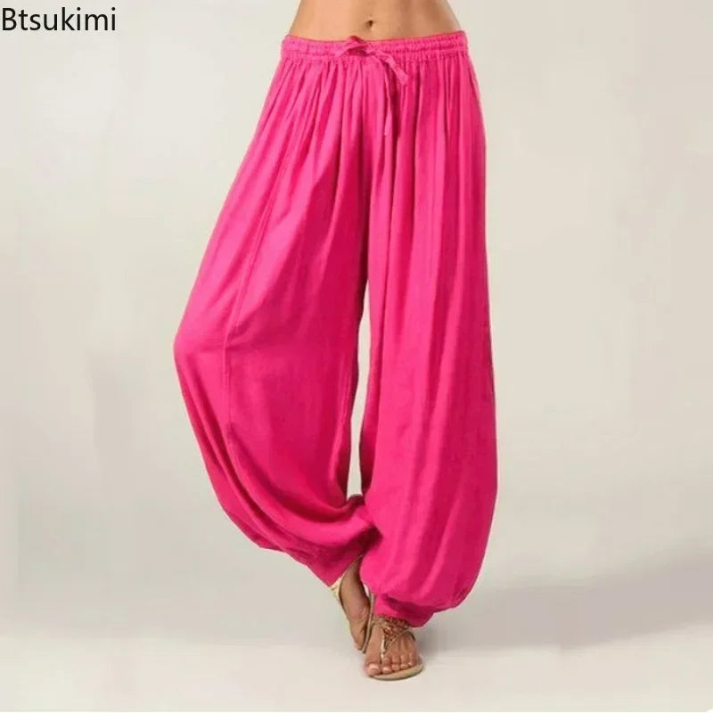 Pantalon Large Harem Casual — Jogging Femme Grande Taille 5XL