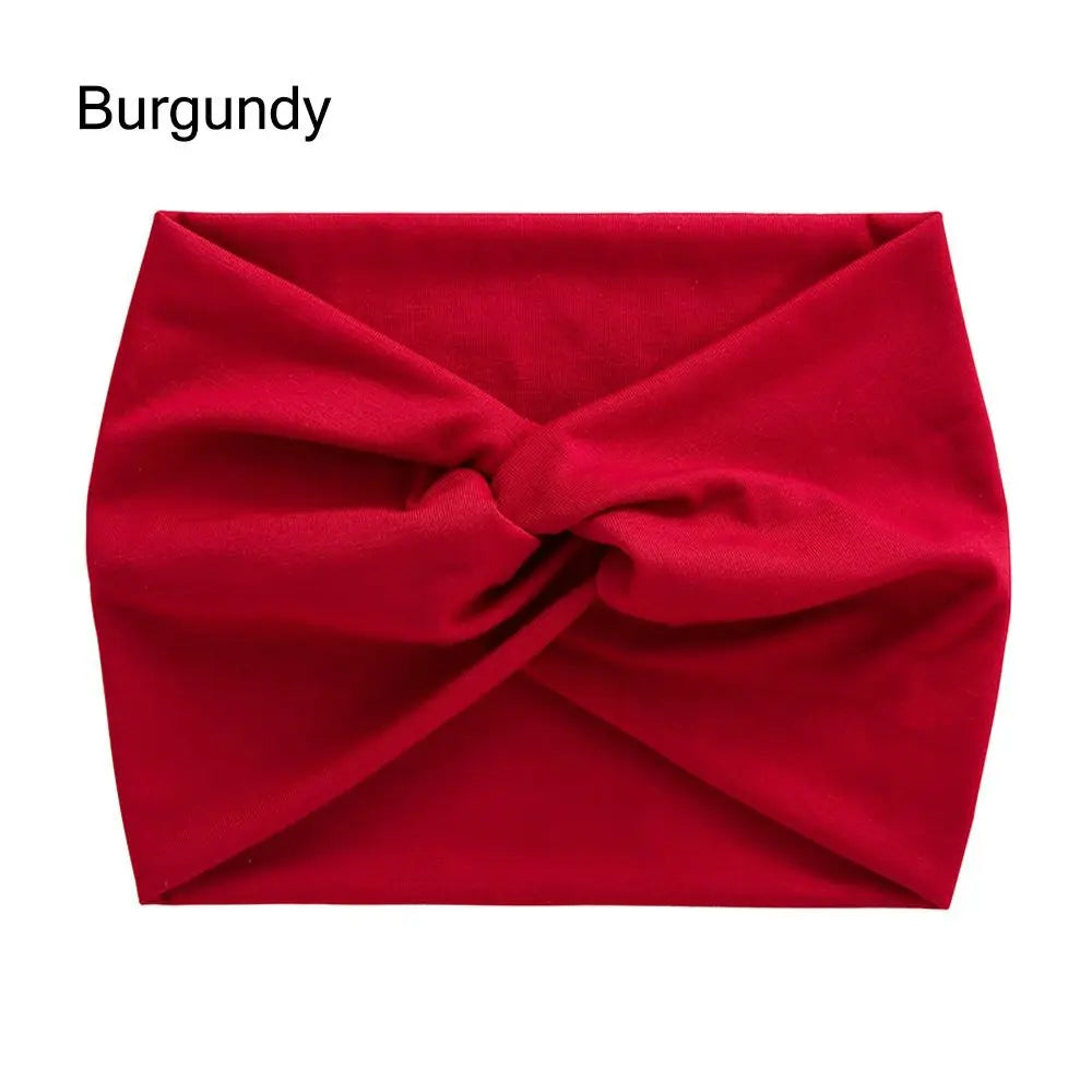 Bandeau Cheveux Torsadé Extra Large — Style Boho, 28 Coloris