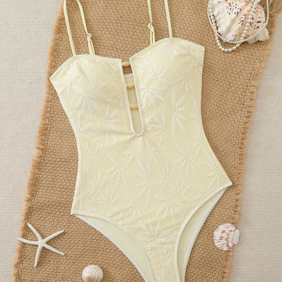 Monokini Boho Strappy Dos Nu 2026 — Maillot Une Pièce Vacances Femme