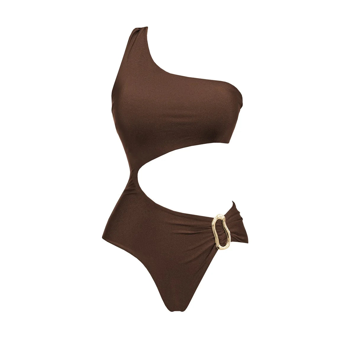 Maillot de Bain Deep V avec Jupe Longue — Ensemble 2 Pièces Femme