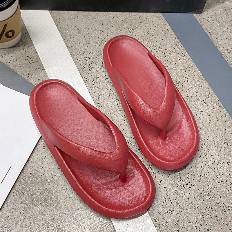 Tongs Semelle Épaisse Couple – Sandales Plage & Salle de Bain Antidérapantes
