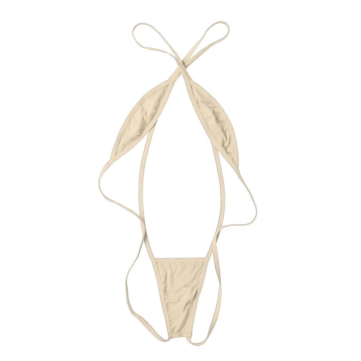 Mini Micro Bikini Tanga — Maillot Dos Nu Croisé Femme