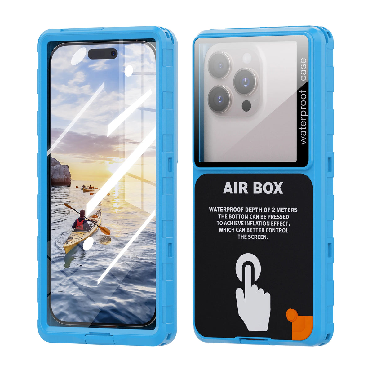 Étui Étanche Shellbox IP68 Universel 6,9" — Transparent, Tactile Sous l’Eau, Avec Lanière