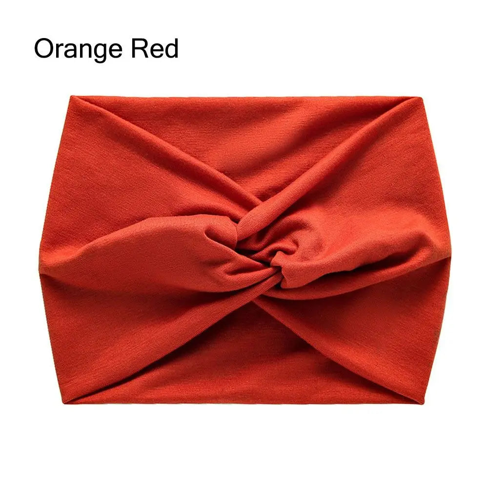 Bandeau Cheveux Torsadé Extra Large — Style Boho, 28 Coloris