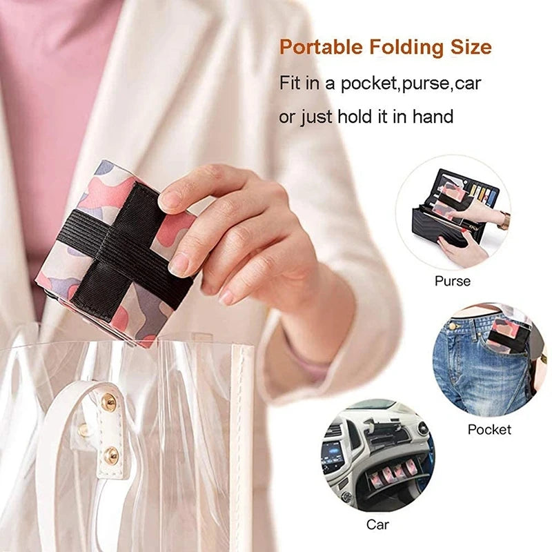 Sac Shopping Pliable Grande Capacité — Tote Bag Nylon Multifonction Plage & Voyage