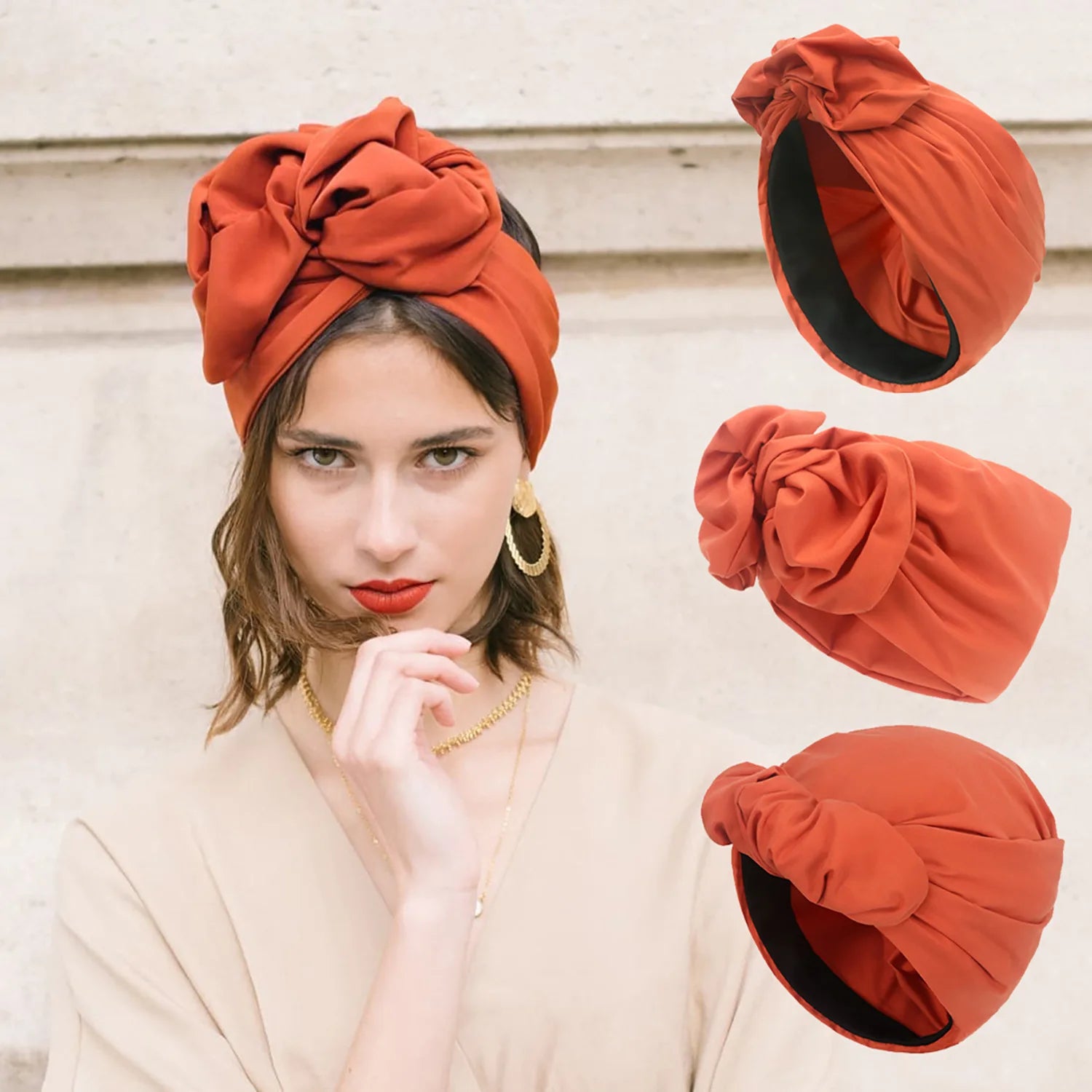 Turban Vintage Style Français — Bandana Headband Femme