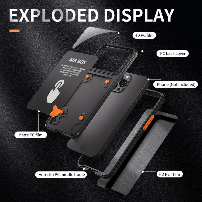 Coque Étanche IP68 avec Fenêtre Photo — Tactile Sous l’Eau, iPhone XS à 17 Pro Max