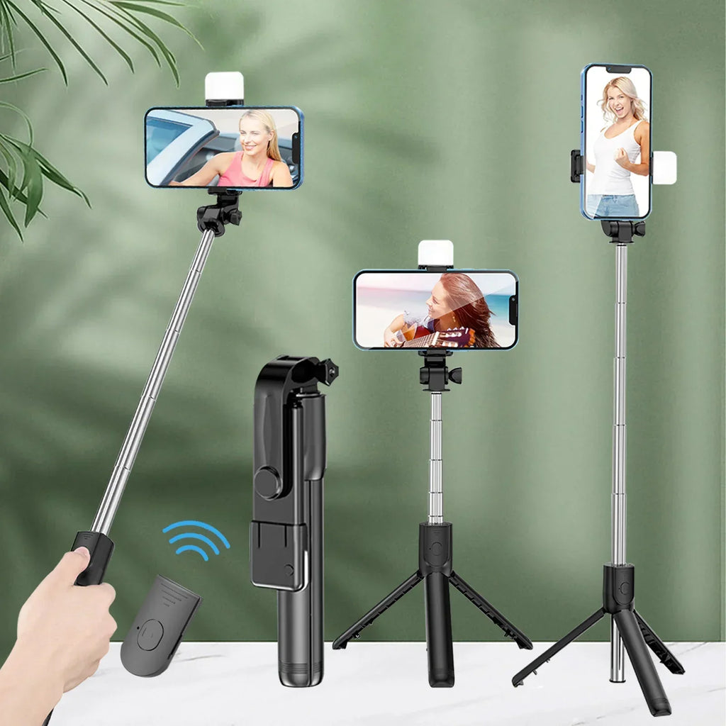 Perche à Selfie Télescopique Trépied Bluetooth 700mm — Télécommande Sans Fil