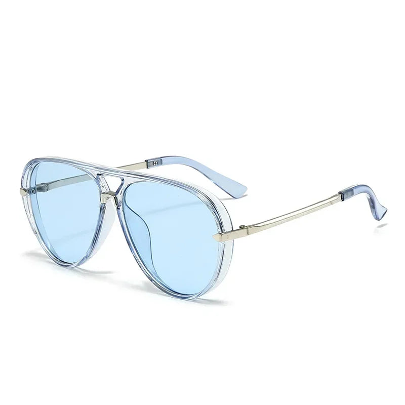 Lunettes de Soleil Ovales Style Vintage — Monture Alliage, Verres Gradient UV400, 6 Coloris