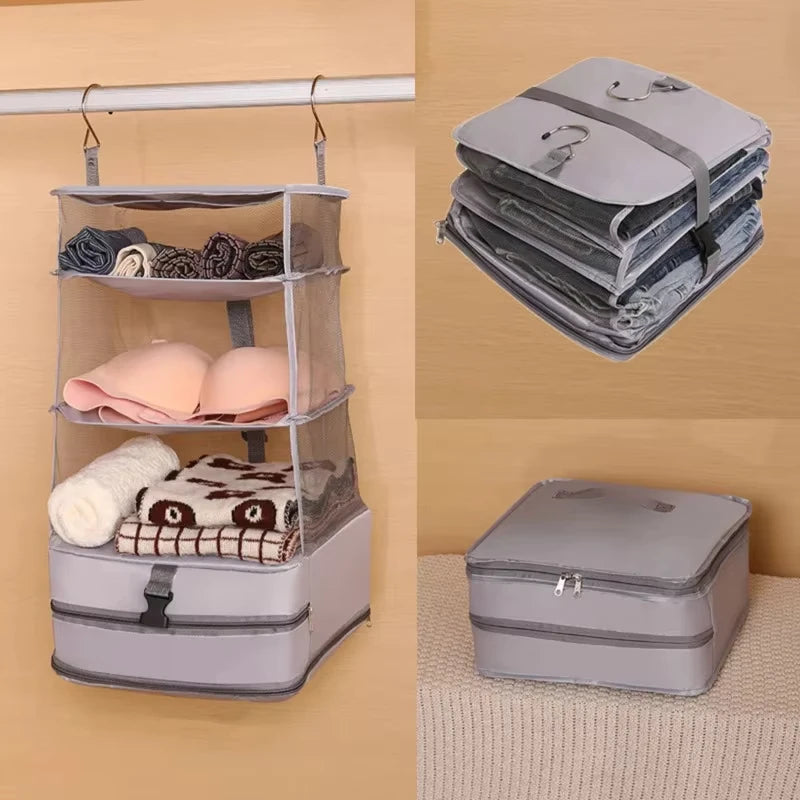 Organiseur Suspendu Multifonction Armoire — Rangement Vêtements Sous-Vêtements Chaussettes