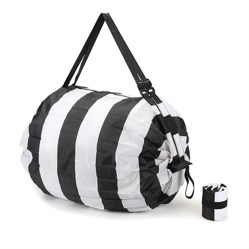 Sac Shopping Pliable Grande Capacité — Tote Bag Nylon Multifonction Plage & Voyage