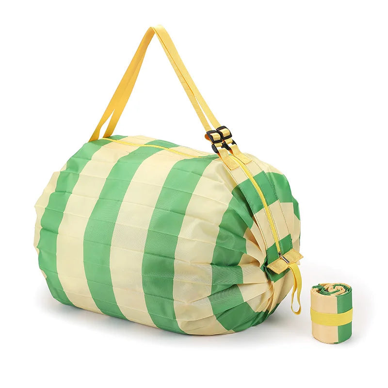 Sac Shopping Pliable Grande Capacité — Tote Bag Nylon Multifonction Plage & Voyage
