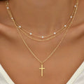 Collier Pendentif Barre Métal Doré — Chaîne Clavicule Femme Minimaliste
