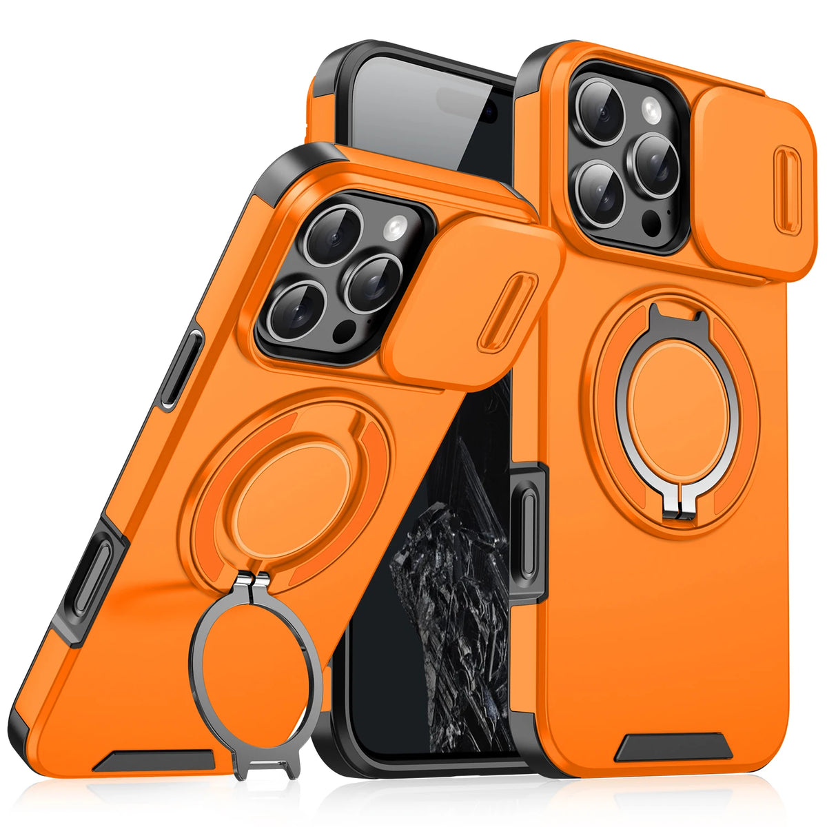 Coque Blindée MagSafe Slide Camera – Compatible iPhone 11 à 17 Pro Max