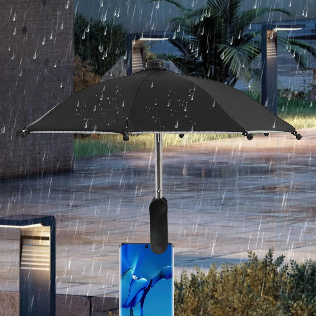 Mini Parasol pour Smartphone avec Clip — Anti-UV & Anti-Reflets